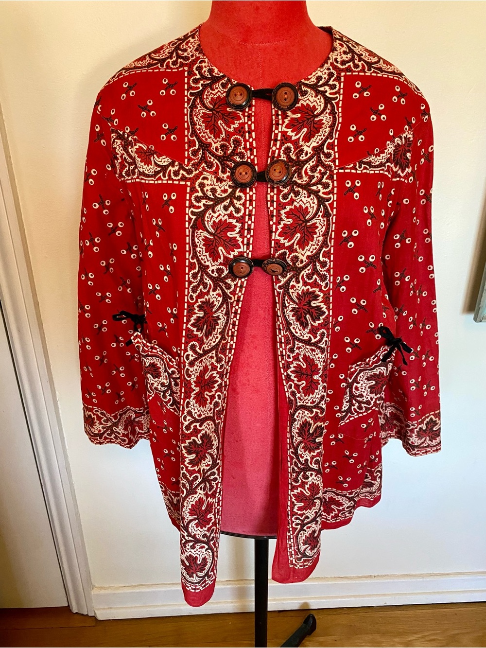 ❤️ Red Western Bandana Top - Vintage 🤠